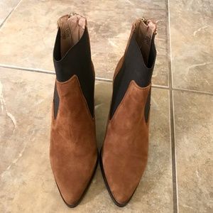 Kurt Geiger Camel Ankle Suede Boots Size 38(US7.5)